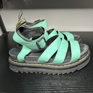 Doc Martens Blaire Sandals Women’s Size 7 Teal Leather
